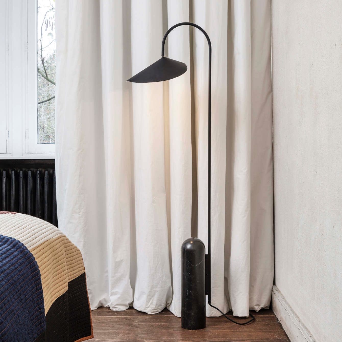 Arum Marble Base Conical Cover Floor Lamp G66