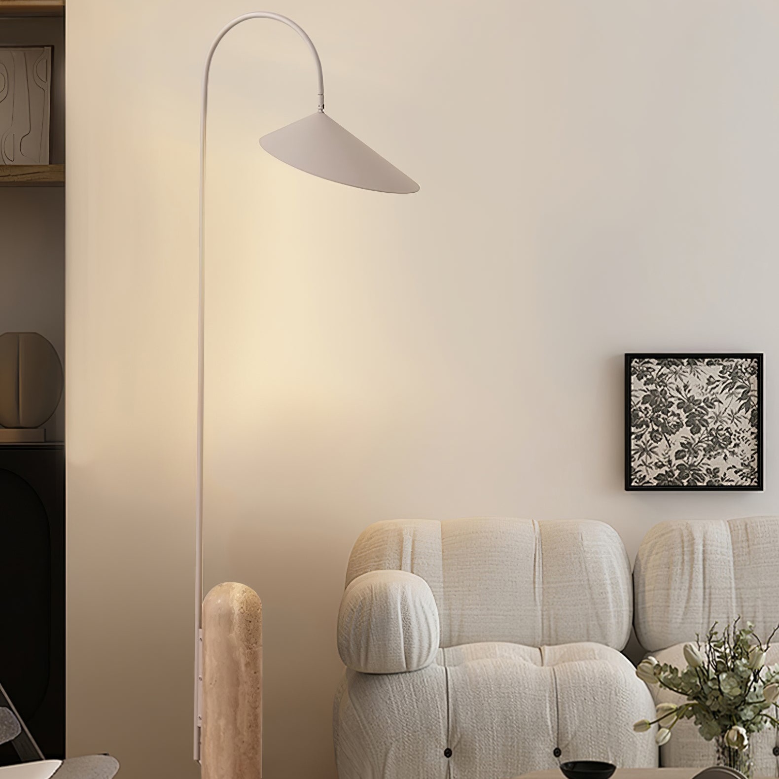 Arum Marble Base Conical Cover Floor Lamp G66