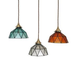 Vintage Pendant Lamp Glass Shade (Handicrafts)