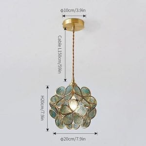 Glass Petal Pendant Lights
