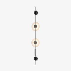 Alabaster Orb Vertical Wall Sconce -