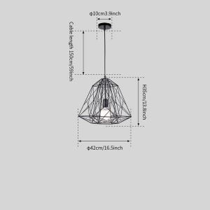 Cage Light Frame Pendant