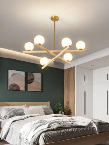 Minimalist Line Ball Chandelier