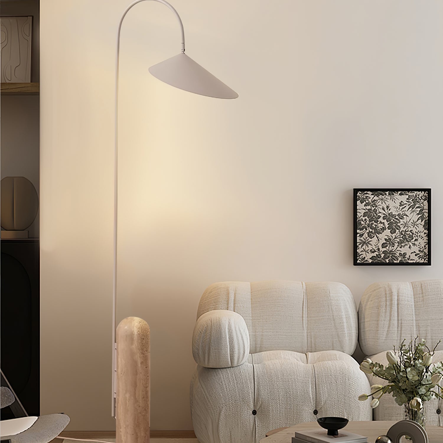 Arum Marble Base Conical Cover Floor Lamp G66