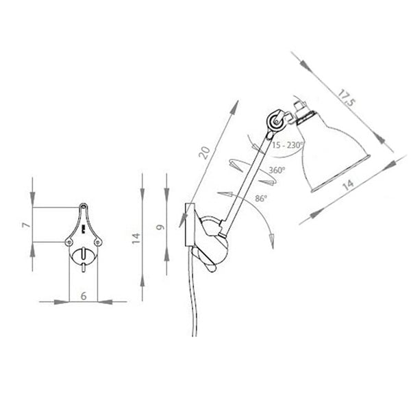 Lampe Gras Wall / Ceiling light series