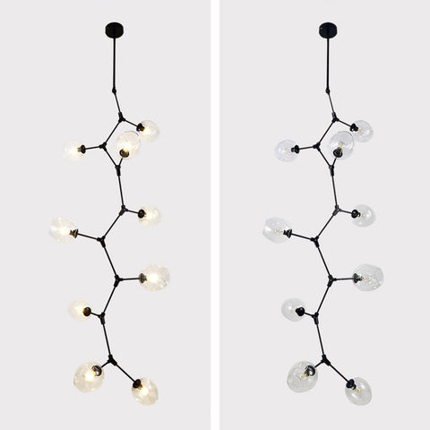 Branching bubble chandelier