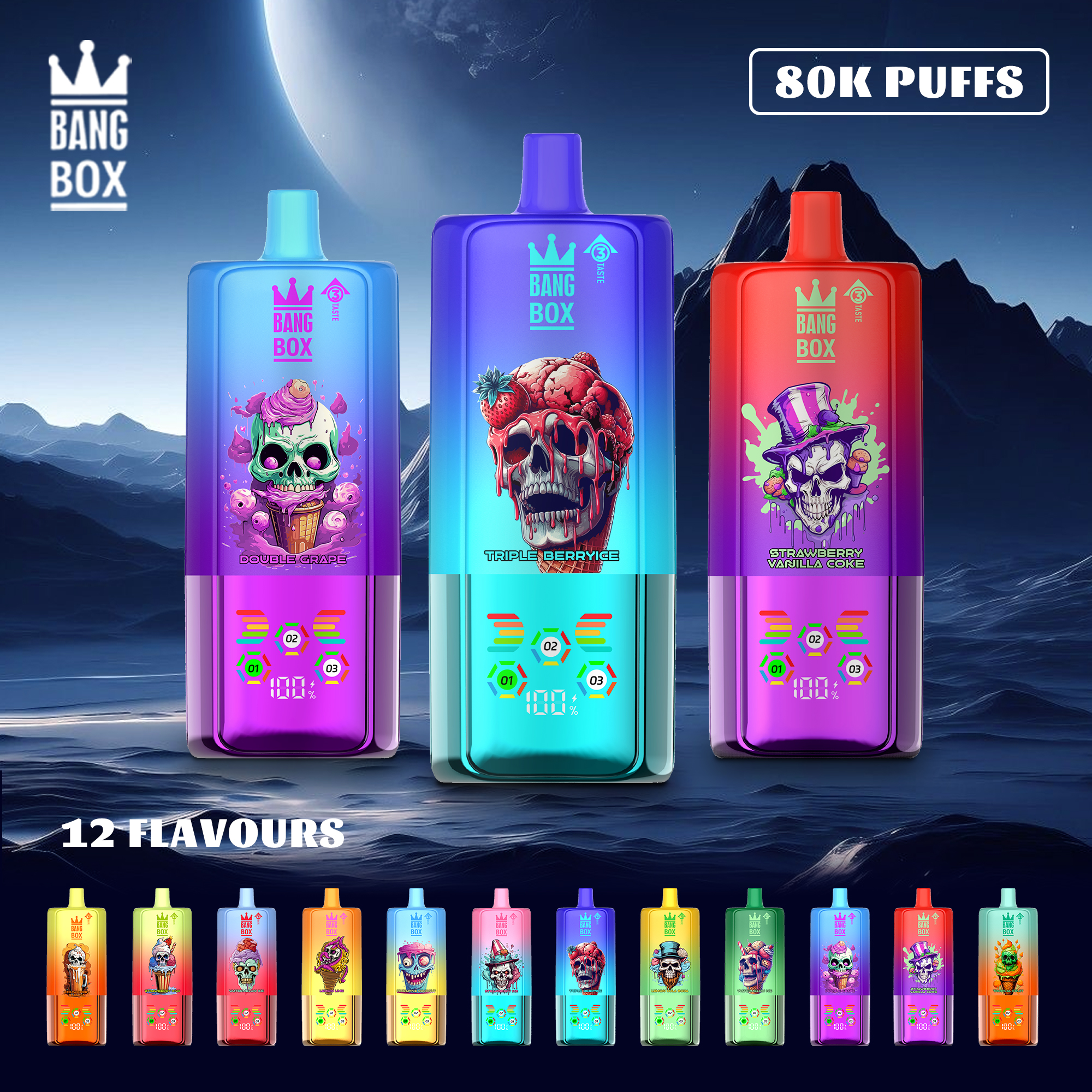 BANG BOX 80000 Puffs 3 in1 Flavor Disposable Vape