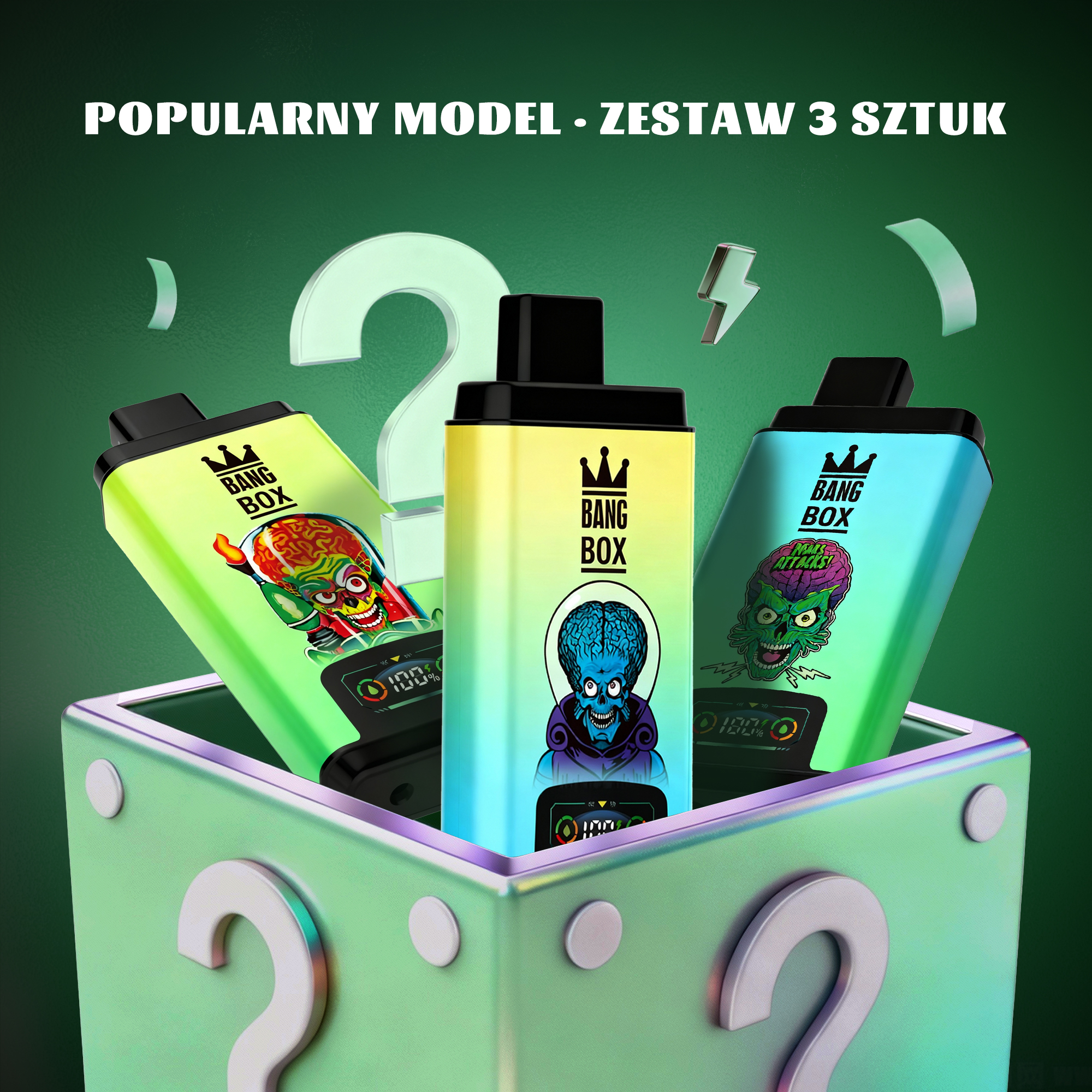 💎5x niespodzianka - BANG BOX 50000 Puffs Double Flavor Disposable Vape  