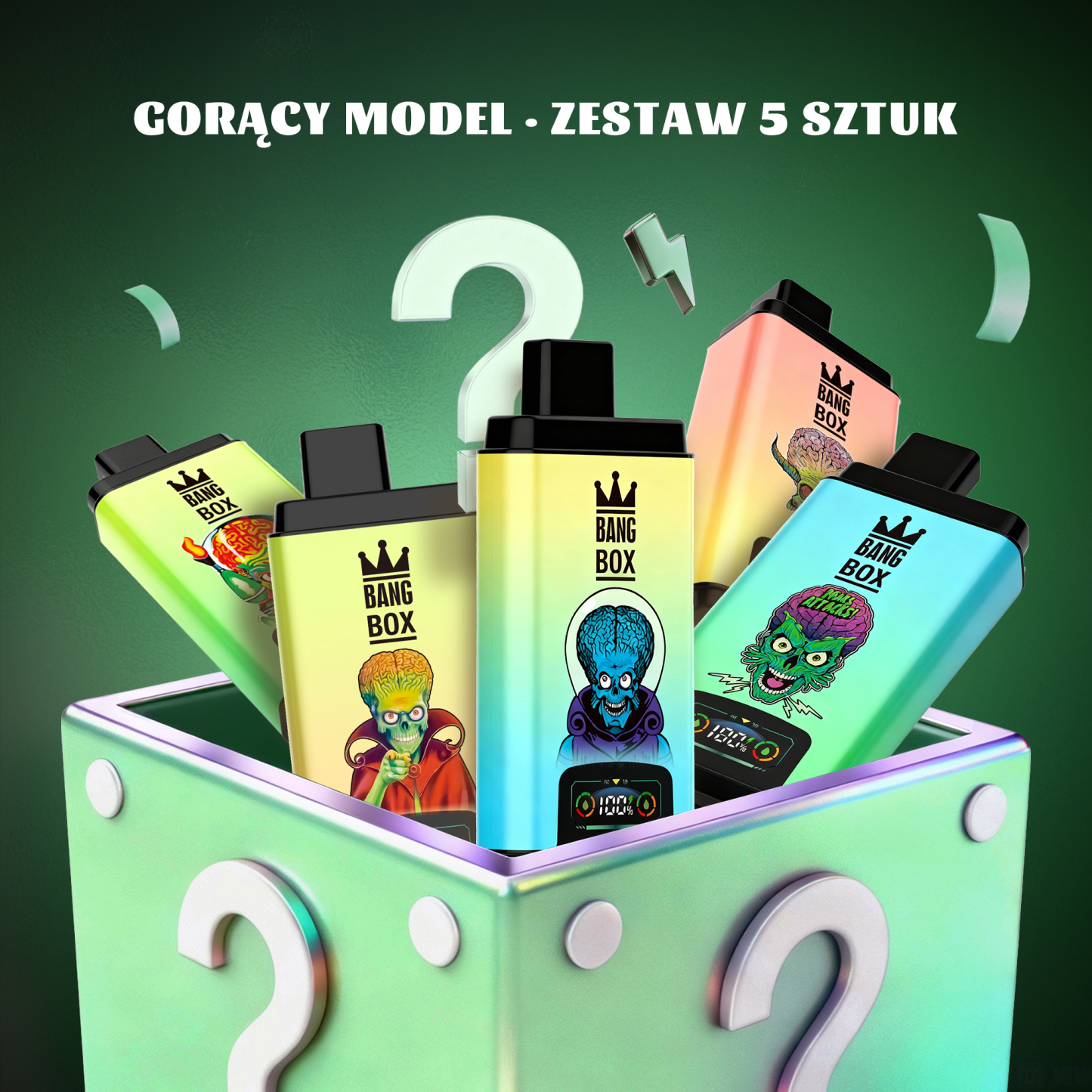 🎁3x niespodzianka - BANG BOX 50000 Puffs Double Flavor Disposable Vape 