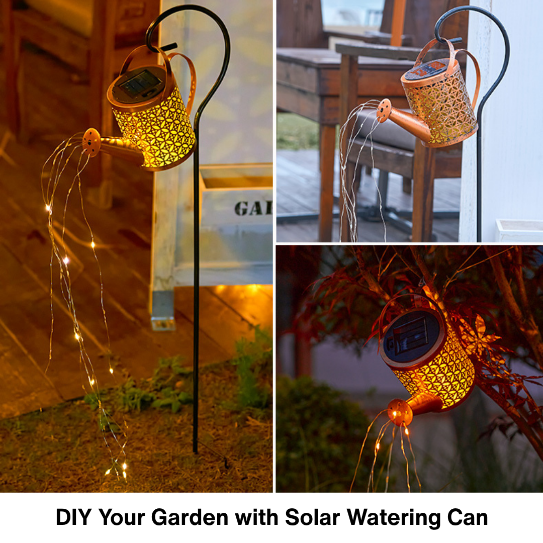 Solar Watering Can Lights for Outdoor Garden Backyard