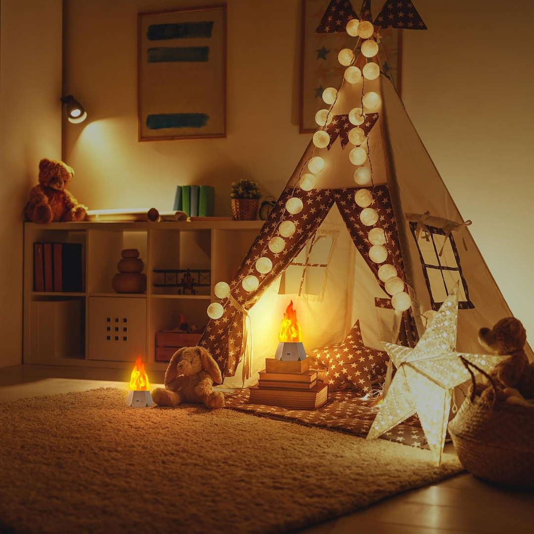 Flickering Flame Lamp USB Rechargeable Outdoor Halloween Decoration