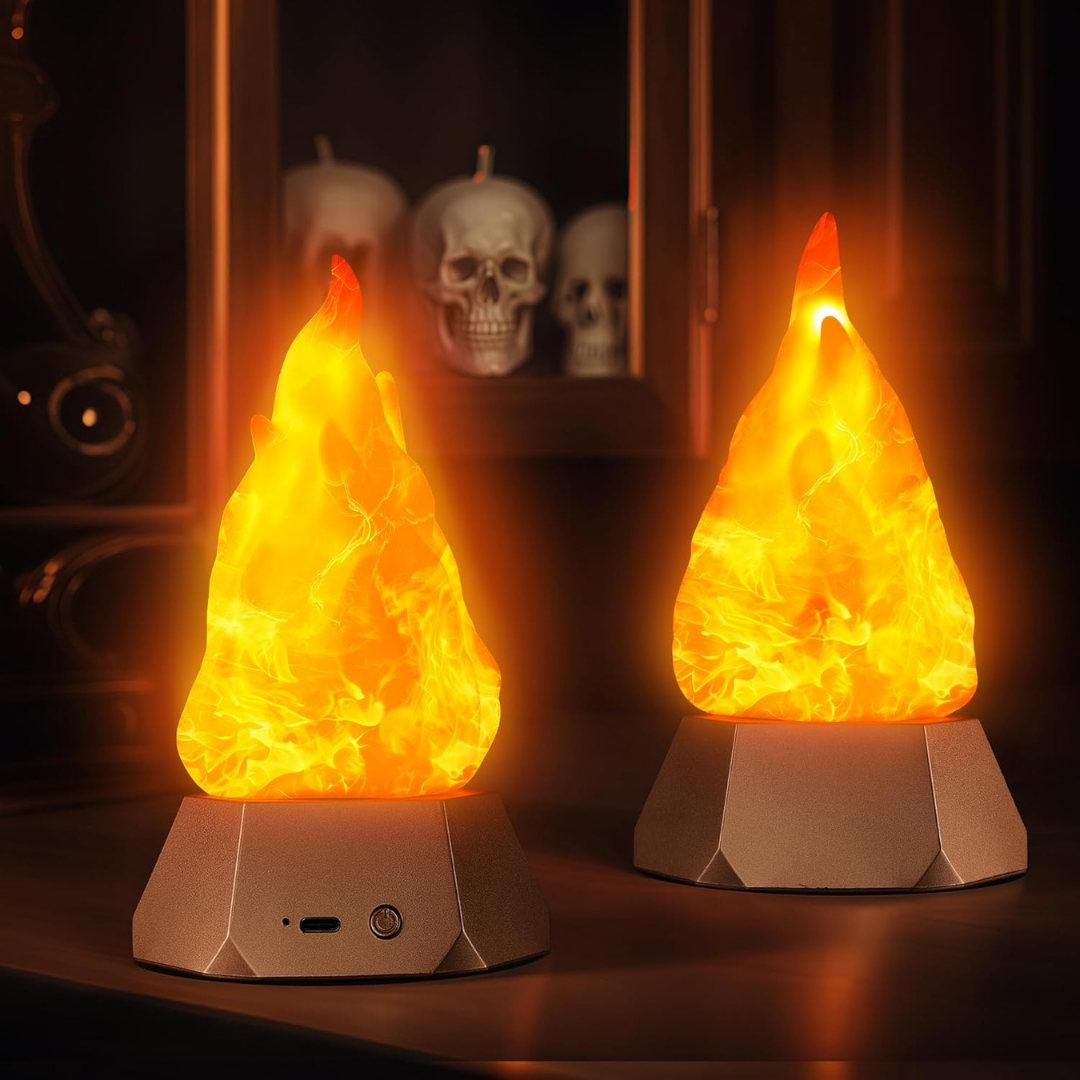 Flickering Flame Lamp —— USB Rechargeable Outdoor Halloween Decoration