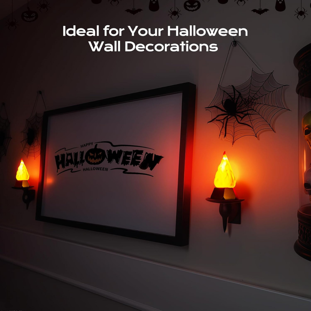 Flickering Flame Lamp USB Rechargeable Outdoor Halloween Decoration