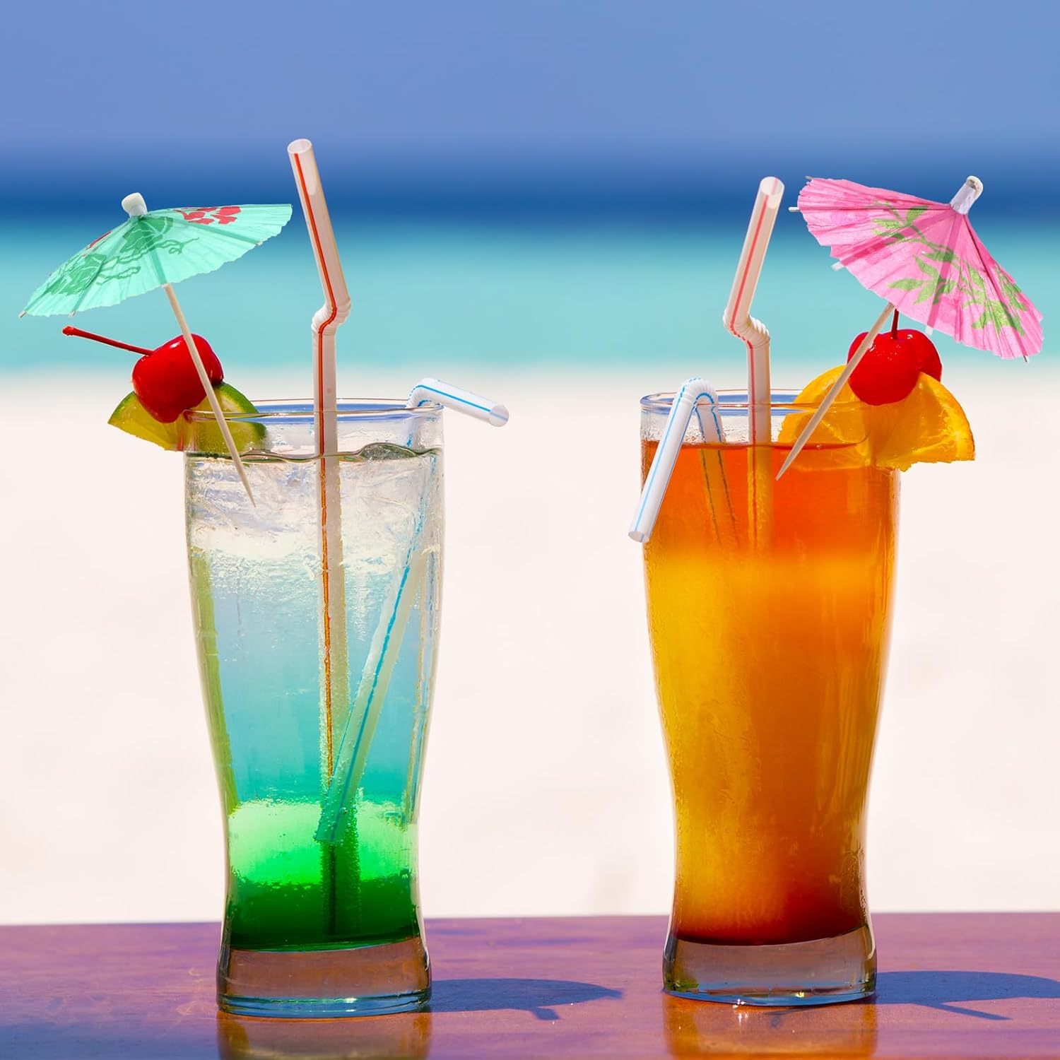 100pcs Drink Umbrellas Cocktail Picks