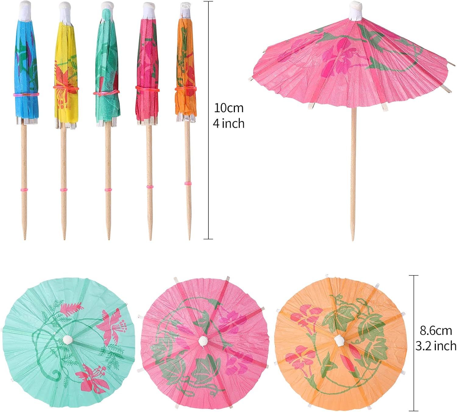 200 Pcs Drink Umbrella Cocktail Picks