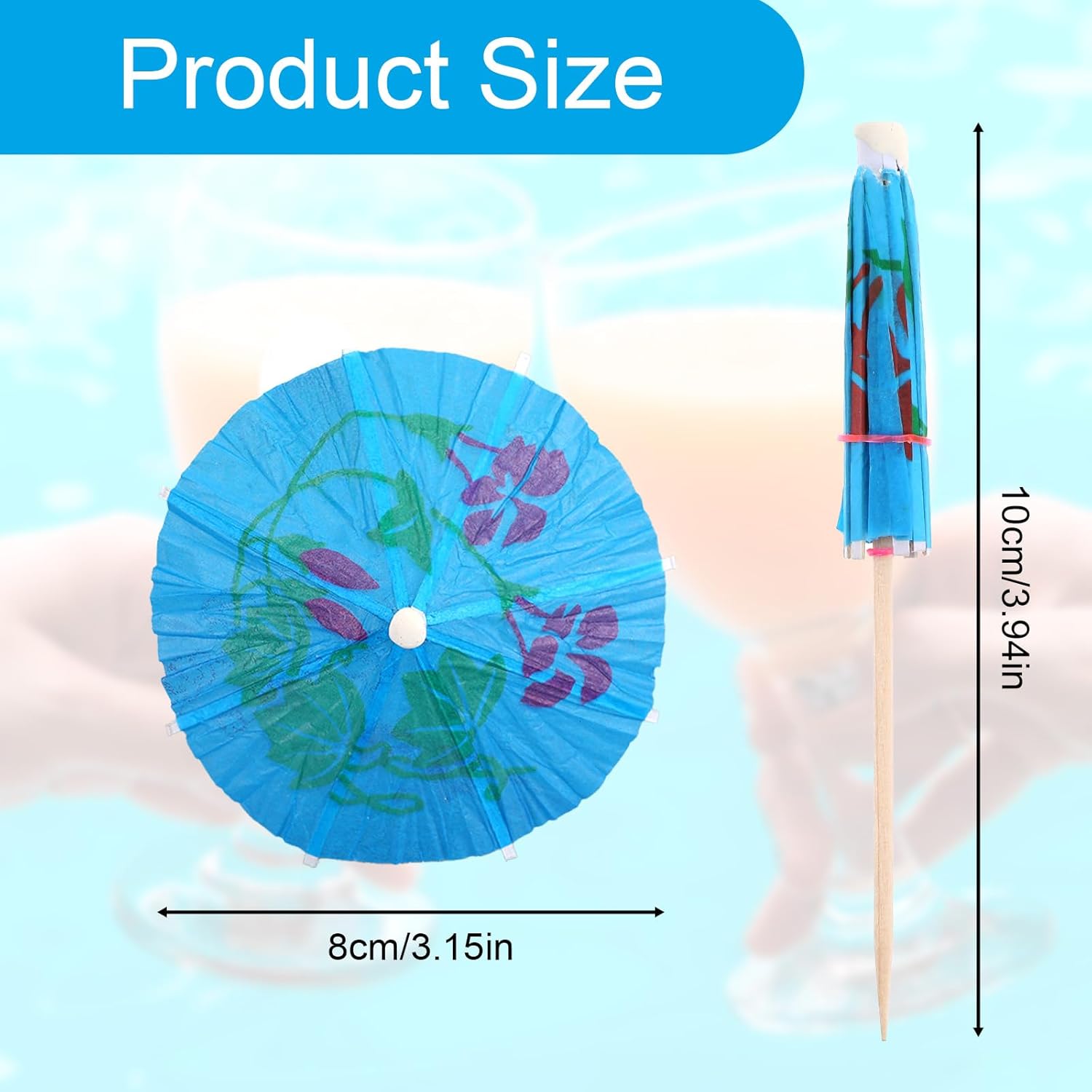 100pcs Drink Umbrellas Cocktail Picks