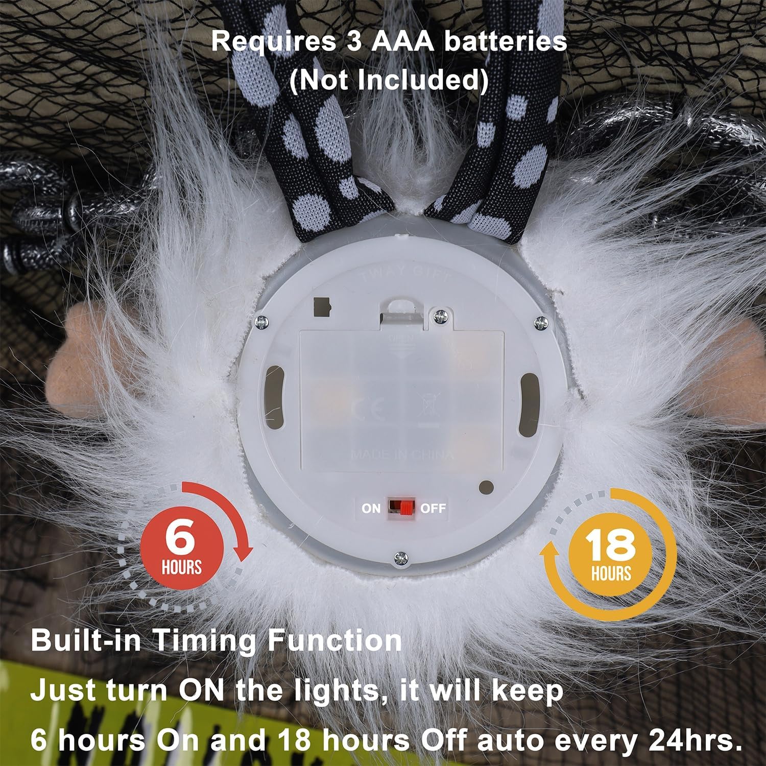 2 Pack Halloween Lighted Gnomes 17"