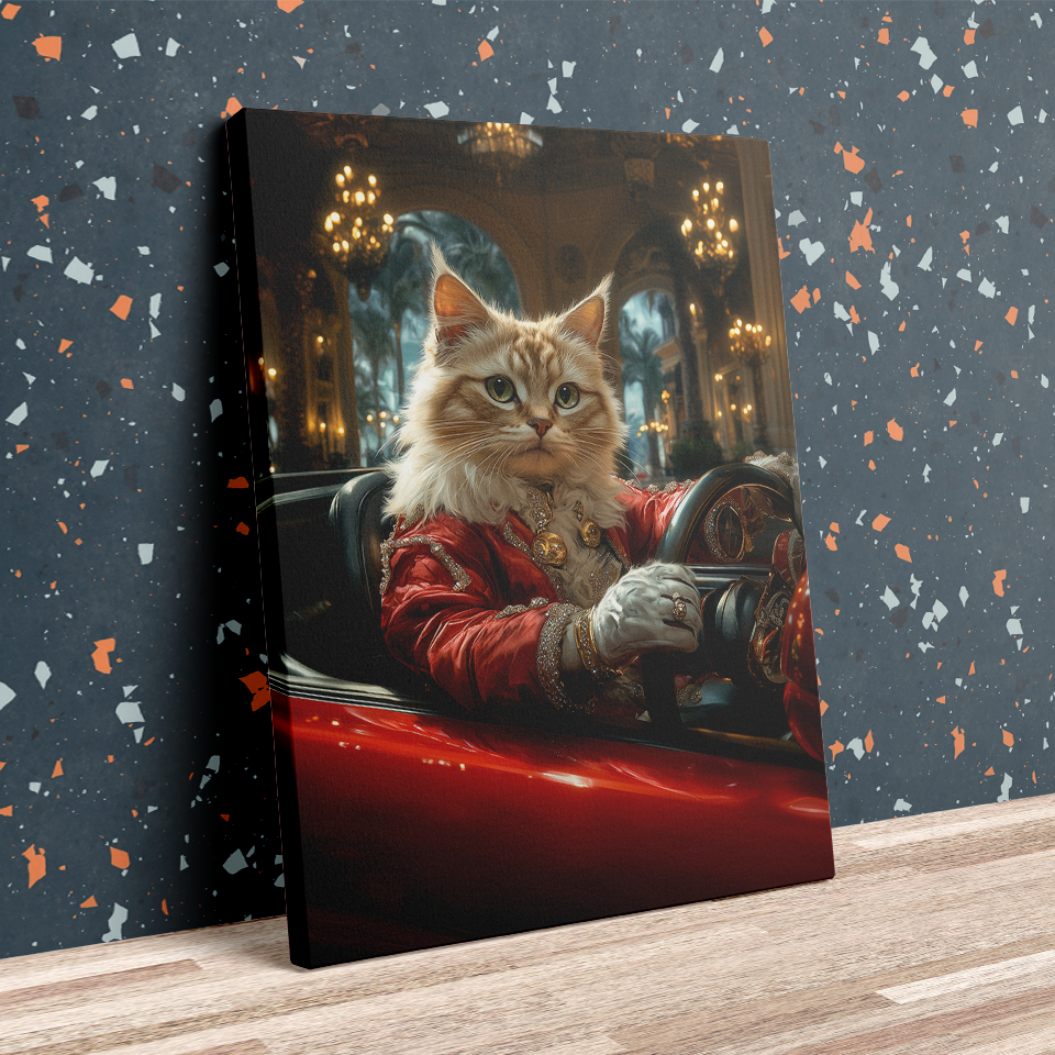 Regal Ginger Cat in Convertible