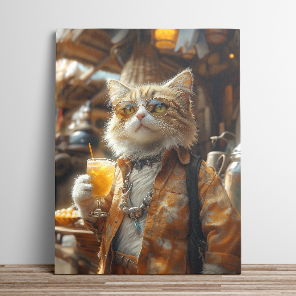 Beach Cat on Vacation