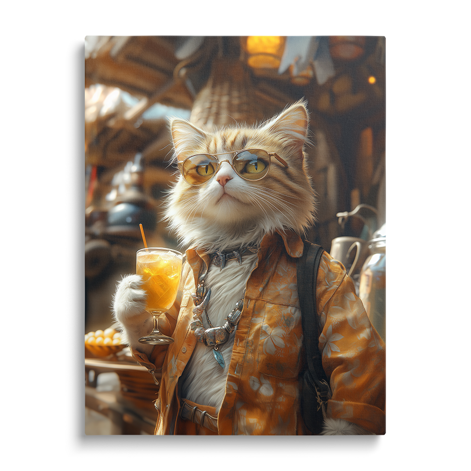 Beach Cat on Vacation