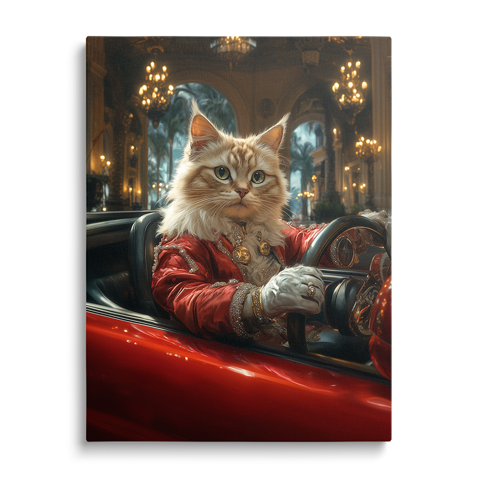 Regal Ginger Cat in Convertible