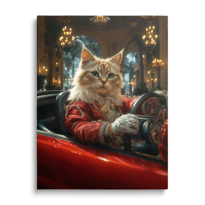 Regal Ginger Cat in Convertible