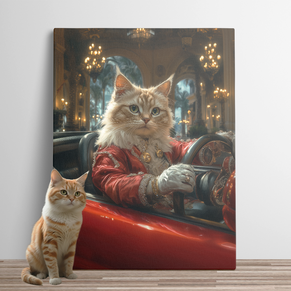 Regal Ginger Cat in Convertible