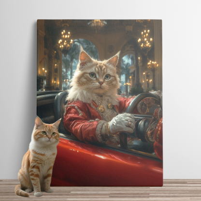 Regal Ginger Cat in Convertible