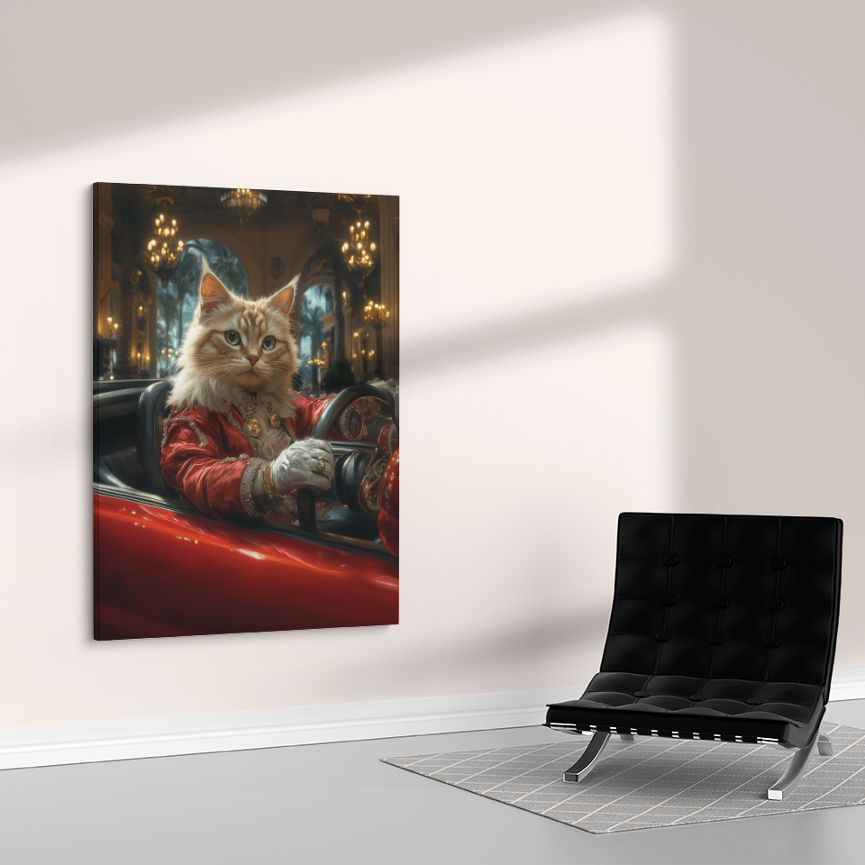 Regal Ginger Cat in Convertible