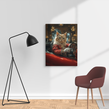 Regal Ginger Cat in Convertible