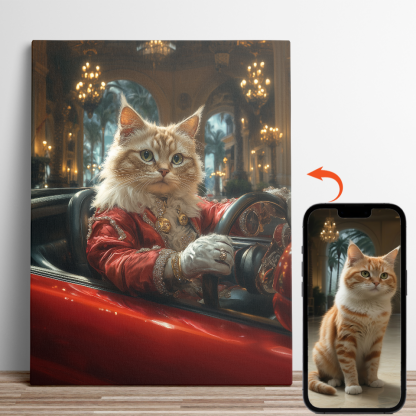 Regal Ginger Cat in Convertible