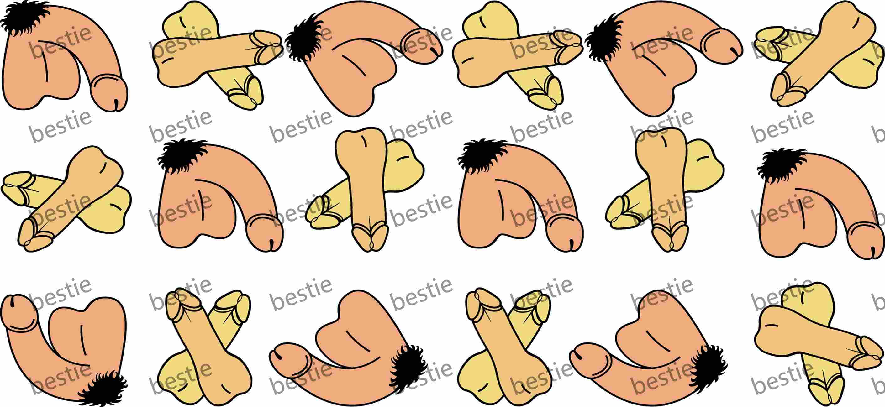 Y33591-Man & Woman Parts