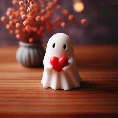 🔥LAST DAY 49% OFF - 👻🖤Halloween Ghost Figurine – Spooky Resin Middle Finger Ghost Decor