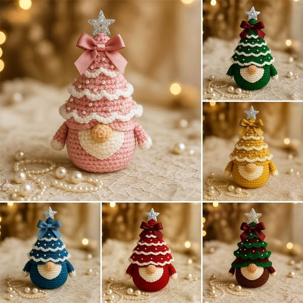 🎁DIY Crochet Christmas Tree Gnome Kit