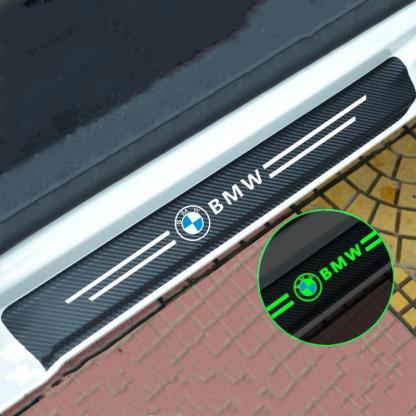 Car glow-in-the-dark door sill strip  ( 4PCS )