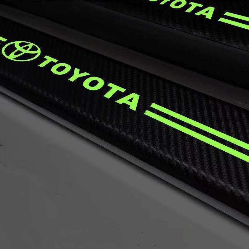 Car glow-in-the-dark door sill strip  ( 4PCS )