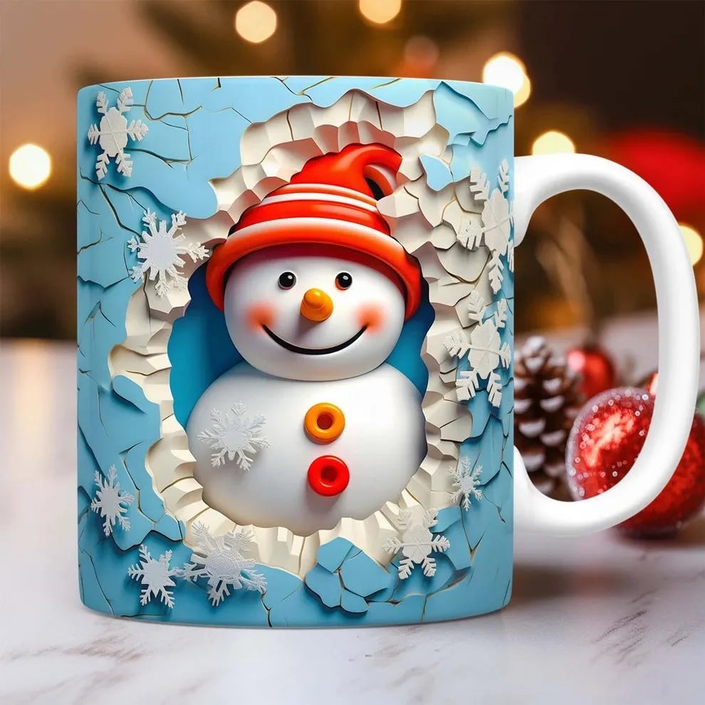 🔥Last 4 hours 57% OFF -3D Christmas Creative Mug
