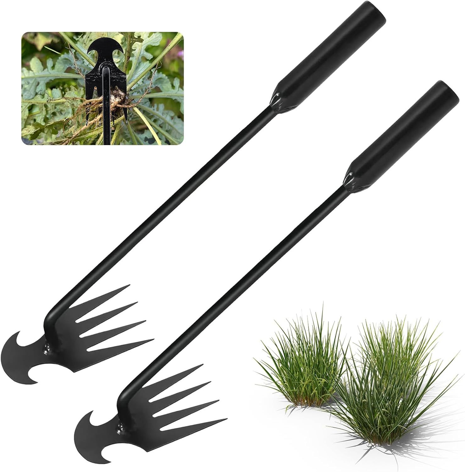 🌿 Garden Weed Pulling Tool – Pull Multiple Weeds Root & All 💪 Stop Wasting Time