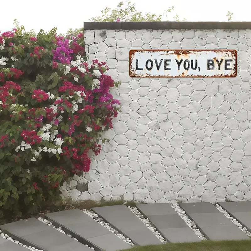 LOVE YOU, BYE – Vintage Art Wall Sign