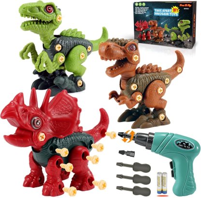 ⏰BLACK FRIDAY SALE🎁Dinosaurs STEM Toy Kit with Electric Drill Gift