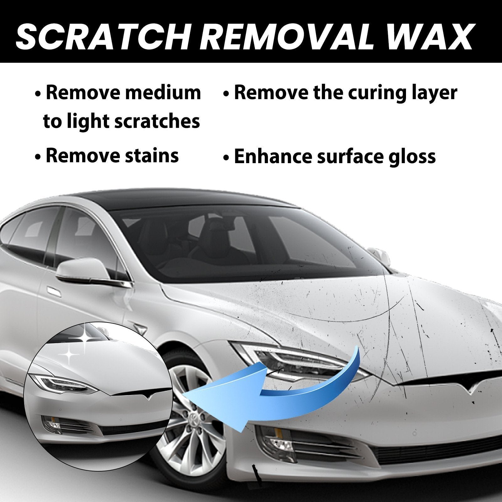 🔥Car scratch repair wax🧨A must-have brand new car