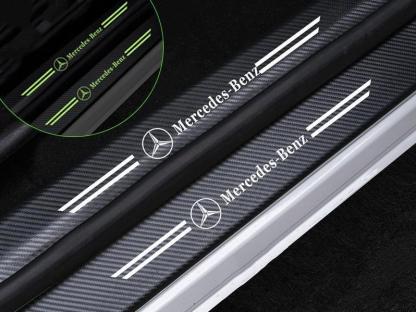 Car glow-in-the-dark door sill strip  ( 4PCS )