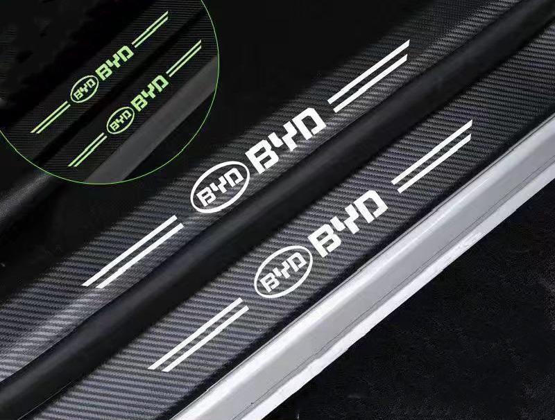Car glow-in-the-dark door sill strip  ( 4PCS )