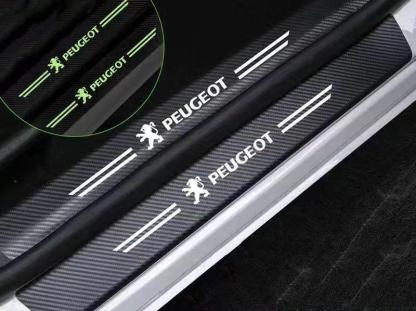 Car glow-in-the-dark door sill strip  ( 4PCS )
