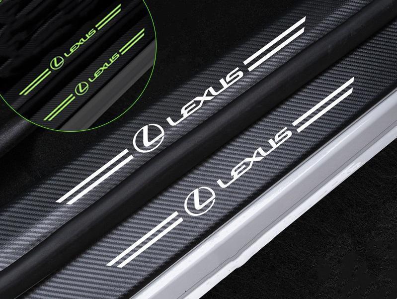 Car glow-in-the-dark door sill strip  ( 4PCS )