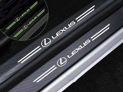 Car glow-in-the-dark door sill strip  ( 4PCS )