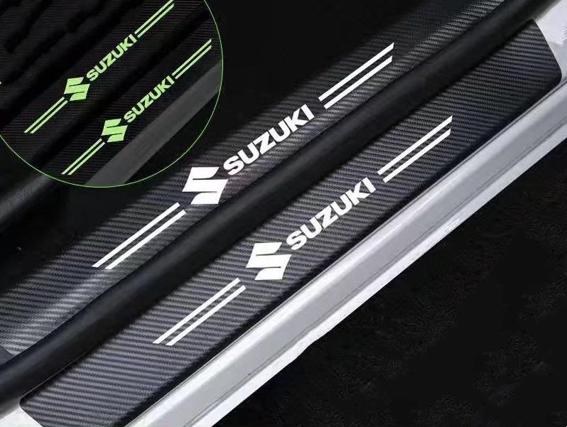 Car glow-in-the-dark door sill strip  ( 4PCS )