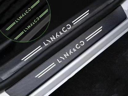 Car glow-in-the-dark door sill strip  ( 4PCS )