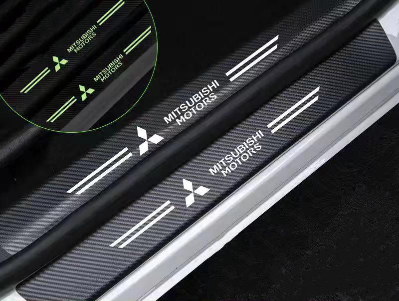 Car glow-in-the-dark door sill strip  ( 4PCS )