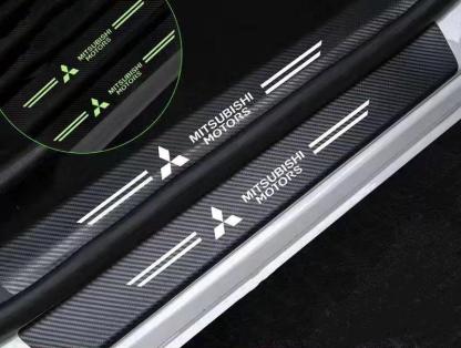 Car glow-in-the-dark door sill strip  ( 4PCS )